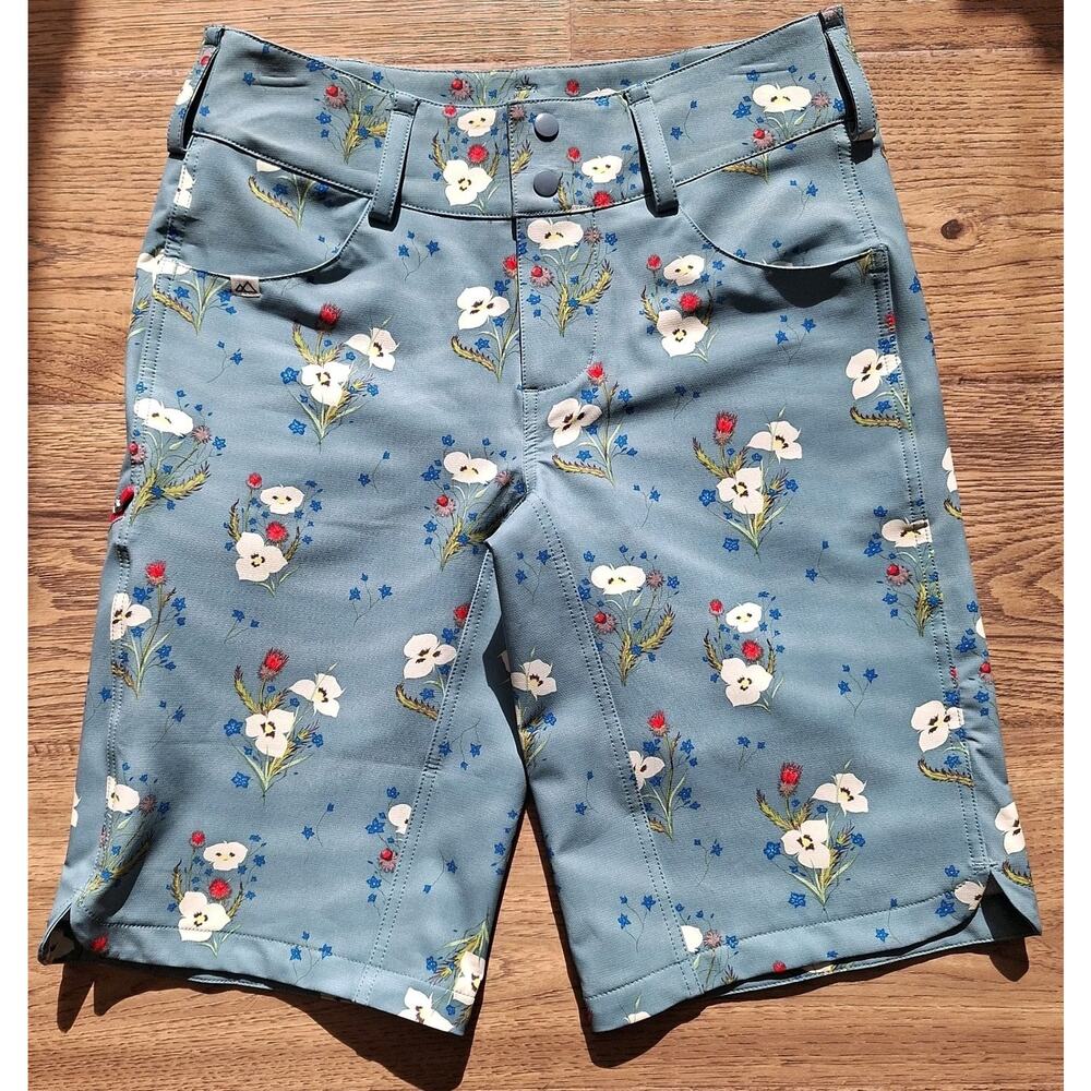 Wild Rye Shorts Womens 4 Floral Pattern Mountain Bike